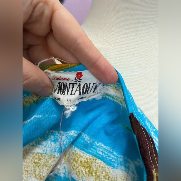 Vintage Parisian Made Nylon Novelty Sailboat Top - Picture 10 of 11